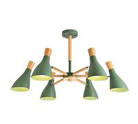 Lustre Sputnik de Style Industriel Moderne, Plafonnier Pour Salon, Salle À Manger, Cuisine, Chambre À Coucher, Style Charmant Ou Noir, 5 Têtes/Vert Brésilien/6 Têtes