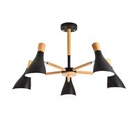 Lustre Sputnik de Style Industriel Moderne, Plafonnier Pour Salon, Salle À Manger, Cuisine, Chambre/Espace, Gris Anthracite, 5 Têtes/Charmant Ou Noir/5 Têtes