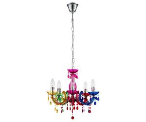 Lustre Suspendu Lumière Plafond Lampe Pendule Salle À Manger Éclairage Lustre Coloré Globo 63118-5