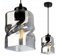 Lustre Suspendu Moderne - Light-Home - NIKI 2195/1 - Réglable - Verre Noir