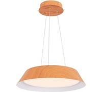 Lustre Suspension, Luminaire Suspendu LED à Lumière Chaude 3000 K, Ø 40 CM, Naturel Naturel