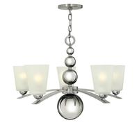Elstead Lighting Zelda lampe suspendue 5x60 W nickel HK-ZELDA5-PN