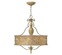 Lustre suspension plafonnier couleur champagne D 53,3 cm lampe de salle à manger