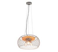 Lustre TAMIL argent/bois 3xE27 dimmable 150cm Trio