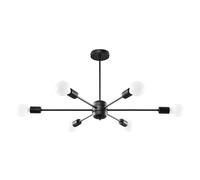 Lustre TEMBO design 6 lumières noir métal E27 Pure Lume