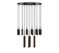 Lustre Tubulaire Audo 20 Aluminium/ Bronze Anodisé