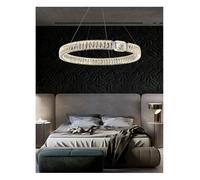 Lustres Modernes de Luxe en Cristal et LED pour la Maison, Villa, Salon, Salle à Manger, suspensions, luminaires d'intérieur (lumière Chaude, diamètre 100 cm, doré)