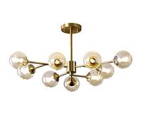 Lustres Spoutnik en Boule de Verre Nordique, Lampe à Suspension rétro G9 réglable Moderne, Lampes suspendues en cuivre Vintage, plafonniers pour Chambre à Coucher, Salle à Manger, Salon