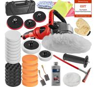 Lustreuse polisseuse rotative 1400W - 32 pièces avec polish