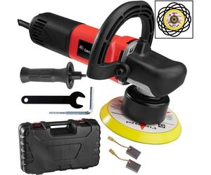 Lustreuse - TECTAKE - Lustreuse polisseuse rotative avec accessoires 2500 - 6300 trs/min, 710 W, coffret inclus - Rouge