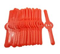 Lutachy Weed Wacker Blade Lot de 200 lames tricolores en plastique pour tondeuse électrique, couteaux de jardin
