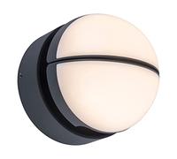 LUTEC Applique murale d'extérieur LED Eklips - Anthracite - Avec deux têtes pivotantes à 90° - Pour un effet haut et bas - 3000 K - IP54-1000 lm