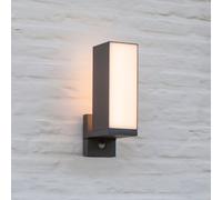 Lutec Cuba Applique murale LED rectangulaire 1 source lumineuse avec détecteur de mouvements, 5193811118,
