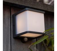 Lutec Doblo Applique murale solaire LED cubique, avec détecteur de mouvements, 6940101125,
