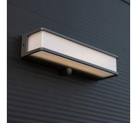 Applique murale solaire à LED avec détecteur de mouvement 35 x 9cm