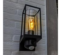 Lutec Flair Applique murale E27 carré 1 source lumineuse avec caméra, Bluetooth, 5288811012,