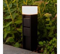 Lutec Mains Borne d'éclairage bluetooth, avec prise électrique, LED, 7202201012,