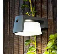 Lutec Moon solaire Applique murale LED avec détecteur de mouvements, 6906001118,