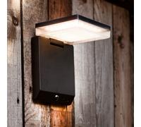 Lutec Moze solaire Applique murale LED avec détecteur de mouvements, 6943101012,