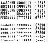 LUTER 210 Pièces 6 Feuilles D'autocollants de Numéros de Boîte aux Lettres Autocollants Adhésifs Imperméables pour Boîte aux Lettres, Maison, Porte, Numéro d'adresse, Intérieur ou Extérieur (5 cm)