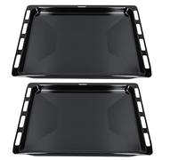 LUTH Premium Profi Parts 2x Plaques de cuisson émaillée 465x375x30mm Plaques de four Accessoires compatibles avec Bosch Siemens Balay Constructa Neff 00662999