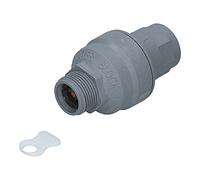 LUTH Premium Profi Parts bloc d'eau avec soupape de sécurité 3/4 pouce et débitmètre pour tuyau d'arrivée d'eau de lave-linge ou lave-vaisselle Eltek 100041
