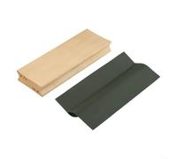 Luthier Bloc de ponçage professionnel bidirectionnel pour guitare pour pansement de frettes, ponceuse manuelle en bois, 200 x 75 mm, vert (12 16)
