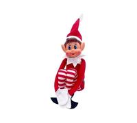 LUTIN FARCEUR GARÇON ELFIE 10X5X38CM ROUGE