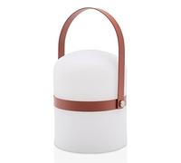 LUUK LIFESTYLE Lanterne de design mobile pour extérieur en style scandinave, lampe de table pour terrasse, jardin et camping, en terracotta mat