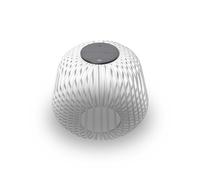 LUUK Studio Lampe Solaire Moderne, Sans Fil, Lanterne, USB-C, Blanc, M | Batterie rechargeable avec solaire et USB-C, photophore pour jardin, balcon et terrasse, résistant aux intempéries IP65