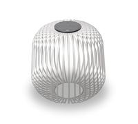 LUUK Studio Lanterne Solaire, Rechargeable Lampe de Terrasse, sans fil étanchéité IP65 pour usage intérieur et extérieur, Decoration jardin, Eclairage Balcon, Patio, Lumière d’ambiance dimmable, Gris