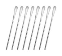 luvtree Lot de 8 cuillères à café réutilisables en acier inoxydable de 15,8 cm