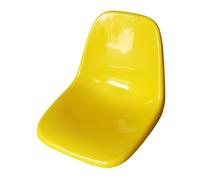 Luwecf Chaise avec Dossier En Plastique, Siège Baquet En Plastique, Conception sous Vide à Double Couche, Stabilité, Durabilité, Sièges Baquets Moulés pour C, JAUNE