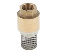 Luwecf Clapet Brass pour Tuyau de Pompe avec Valve de Pied Crépine Mécanisme Anti-retour Par Ressort Surface Polie Structure Adapté à La Gestion Des, DN15