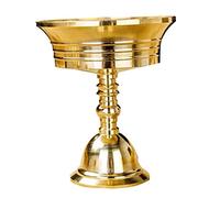 Luwecf Lampe Ghee Bouddhiste Tibétaine, Support de Bougie, Décoration Maison, Diamètre 56mm