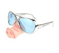 Luwecf Lunettes, Lunettes, Lunettes de Vue, Lunettes de Cosplay En Polypropylène pour Hommes et Femmes, pour Fêtes Costumées, Carnavals, Etc, Bleu