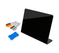 Luwecf Mini Tableau Noir pour Menu, Support pour Buffet, étiquettes Alimentaires, Panneau D'affichage pour Familiaux, Comptoir, Fête, A4