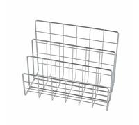 Luwecf Organisateur de Bureau Rangement Papeterie Classeur Fil Métallique à Trois Étages Support Tri Dossiers Empilable Sécurisé Adapté pour Espace Travail Étudiant Bureau Maison, S