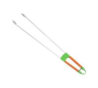 Luwecf Pince Ramasse-déchets Outil Préhension Résistante Poignée Confortable Alliage Aluminium Portable Adaptée pour Jardin Pelouse Cour Rue Toilettes, Tête de Fer