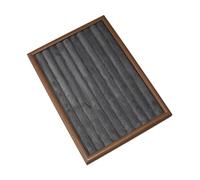 Luwecf Plateau de Rangement pour Bijoux Rectangulaire Présentoir pour Boucles d'oreilles et Anneaux Organisateur Parfait pour Bracelets Coffret pour Broches