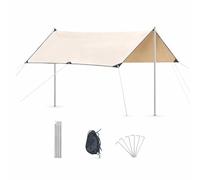 Luwecf Tente bâche Camping imperméable Anti-Chaleur pour Bivouac et activités extérieures, pour - bâche Anti Chaleur, 3 * 3m