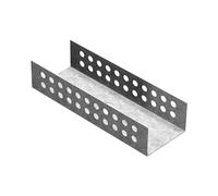 LUX ELEMENTS Accessoires de montage pour le raccordement de panneaux de construction entre eux, 50 mm, en forme de U, (sachet de 4 pièces) MONT-UNI 50 LMONZ1117, argenté