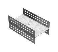LUX ELEMENTS Accessoires de montage pour le raccordement de panneaux de construction entre eux, 80 mm, en forme de H, (sachet de 4 pièces) MONT-H 80 LMONZ1113, argenté