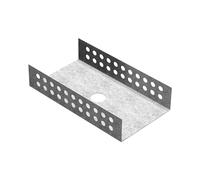 LUX ELEMENTS Accessoires de montage pour le raccordement de panneaux de construction entre eux, 80 mm, en forme de U, (sachet de 4 pièces) MONT-UNI 80 LMONZ1110, argenté