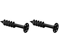 LUX ELEMENTS Cheville à visser FIX-SD 80, 8 cm de longueur (sachet de 10 pièces), FIX-SD 80 LFIXZ1110, noir (Lot de 2)