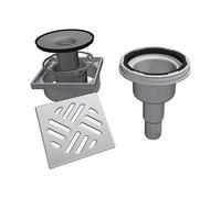 LUX ELEMENTS Tub-Bas-S 100 LTUBE1193 Égouttoir Vertical avec Grille INOX Gris