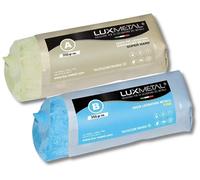 Lux Metal 2 Pate a polir abrasive 350g A-B Fin Gros Kit de Polissage Metal Acier Inox Alu Aluminium laiton bronze pour Metaux Nettoyage cuivre or argent Polish Chrome plexiglass Resine Epoxy Couteau