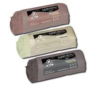 Lux Metal 3 Pate a polir abrasive 700g A-K-Z Super Ultra Moyen Gros Kit de Polissage Metal Acier Inox Fer Alu Aluminium laiton fer pour Metaux Efface Rayures Nettoyage cuivre or argent Polish Couteau
