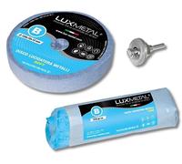 Lux Metal - Kit 1 Disques de Polissage de 100 mm et 1 Pâtes Abrasives de 250 gr - Parfaits pour polir des métaux tels que l'aluminium, le fer, l'acier inoxydable, le laiton, le cuivre, l'or, le marbre