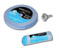 Lux Metal - Kit 1 Disques de Polissage de 150 mm et 1 Pâtes Abrasives de 250 gr - Parfaits pour polir des métaux tels que l'aluminium, le fer, l'acier inoxydable, le laiton, le cuivre, l'or, le marbre